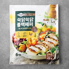 그릭슈바인 쓱닭쓱닭 닭가슴살 슬라이스 블랙페퍼 6개입, 600g, 1개