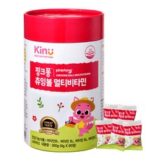 GNC 핑크퐁 츄잉볼 멀티비타민, 1개, 90정