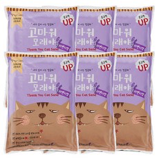 고마워모래야 응고형 고양이 모래 라벤더향, 4L, 6개