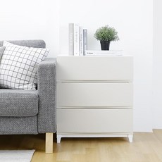 라이피스트 플라스틱 와이드 서랍장 3단, 샌드베이지