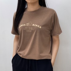 소라해 마가린 나염 반팔 티셔츠