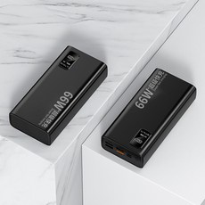 66W 슈퍼 고속충전 플래시 초대 용량 초소형보조배터리, C01-100000mAh, T03-시크블랙 100만(66w