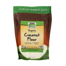 나우푸드 오가닉 코코넛 분말 Coconut Flour 454g 리얼푸드 무설탕 식이섬유, 1개