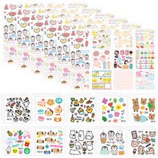 크리스탈팬시 너랑나랑인스 스키터 세트 모조지 36종 x 2p + 투명 10종 x 4p, 혼합색상, 1세트