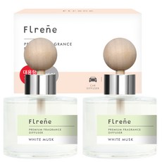 플렌느 프리미엄 차량용 디퓨저 120ml 본품, 화이트무스크, 2개