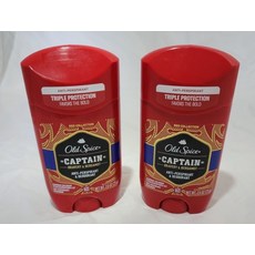 2 pk 올드 스파이스 CAPTAIN 안티perspirant 데오드란트 Bravery 베르가못 2.6oz ex 9.2023