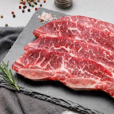 [미트포테이블] 미국산 블랙앵거스 꽃갈비만 쓴 LA갈비 1kg, 구이용 1kg, 1개