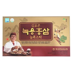 김오곤녹용홍삼 농축스틱 30포 국내산 6년근 홍삼 녹용 천마 추석선물세트/효도선물/부모님선물/명절선물/선물세트 (쇼핑백증정), 1개