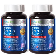뉴트리디데이 프리미엄 오메가3 골드 1100, 90캡슐, 2개
