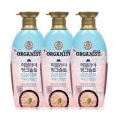 오가니스트 히말라야 핑크솔트 담은샴푸 500ml x3개, 오가니스트 히말라야 핑크솔트 샴푸 500ml 3개