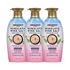 오가니스트 히말라야 핑크솔트 담은 샴푸 두피 스케일링, 500ml, 500g, 3개
