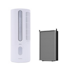 파세코 프리미엄 창문형에어컨 방문설치 PWA-3400W, PWA-3400W(패브릭 실버), 56cm