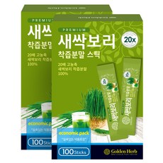 골든허브 프리미엄 새싹보리 착즙분말 스틱, 1g, 200개입