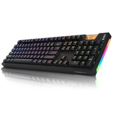 앱코 HACKER K660 ARC 프리미엄 카일 광축 방수 유선키보드 클릭 RGB LED, 블랙, 일반형