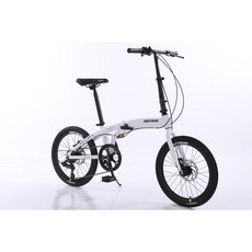 2023년형 몬타그나 MFD07 접이식 자전거 미니벨로 7단 디스크브레이크, 100%완조립, 화이트