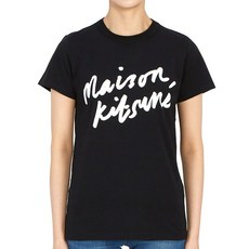 메종키츠네 핸드라이팅 클래식 AW00104KJ0005 P199 여자 반팔티셔츠