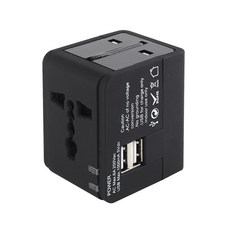 넥스트 여행용 올인원 멀티 USB 2포트 충전 어댑터 NEXT-005TC, 1개