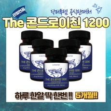 콘드로이친 건강 상어 철갑 콘레이티 MBP 닥터루템 칼슘 콘드로이친1200 골다공증 관절 무릎 사은품 증정, 5BOX, 60정