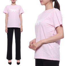메종키츠네 [메종키츠네] 22SS 여성 폭스 스탬프 로고 프린트 반팔 티셔츠 (IW00154KJ0008_P601_22S)