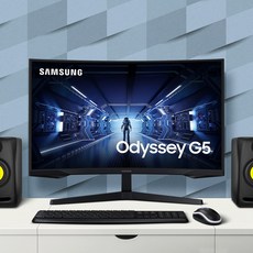 삼성전자 68.4cm QHD 오디세이 G5 게이밍 모니터, LC27G54TQWKXKR