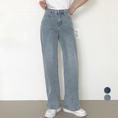 가비진 여성용 스판 롱기장 일자 청바지