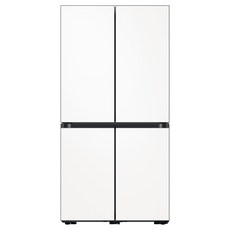삼성전자 비스포크 4도어 키친핏 냉장고 615L 방문설치, RF60B91U2W6, 새틴 화이트