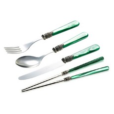 EME 나폴레옹 디너 4종 1인조 포크나이프세트, 그린, 4개