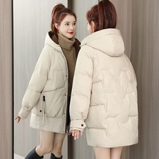 동대문 빵 재킷 목화 패딩 자켓 겨울 새로운 코튼 패딩 자켓 여성 중반 길이 느슨한 코튼 패딩 코트