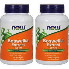 Now 나우푸드 Foods 나우 푸드 보스웰리아 추출물 500mg 90캡슐 2개, 1