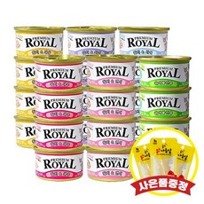 프리미엄 로얄캔 참치 85g x 24개 (+랜덤간식) (유통기한23.12), 참치+새우 85g 24개입 (+랜덤사은품)