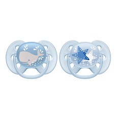 필립스 아벤트 울트라 소프트 노리개 SCF223/03 2p, 6~18개월, 2개, 블루