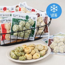 브랜드닭 닭가슴살 볼 혼합 3종 100g x 11팩 세트 (냉동), 1세트