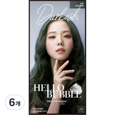 미쟝센 올뉴 헬로버블 염모제, 5A 다크애쉬, 6개