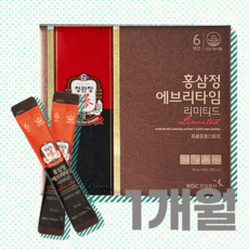 정관장 홍삼정 에브리타임 리미티드 프리미엄 홍삼진액 스틱 300ml 1개월분, 1개