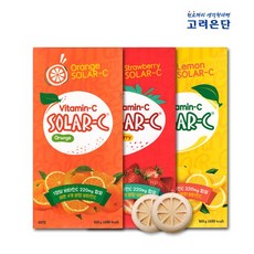 고려은단 쏠라C 쏠라씨 80정 (오렌지 딸기 레몬맛 선택) 비타민C (유효21년10월), 레몬