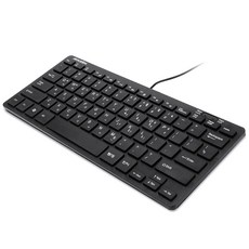 애니젠 USB 미니슬림 키보드 + 키스킨, K200, 블랙, 텐키리스
