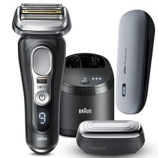 BRAUN 시리즈 9 PRO Skin 전기면도기 + 프로케어 헤드 + 파워 케이스, BLACK, 9480cc