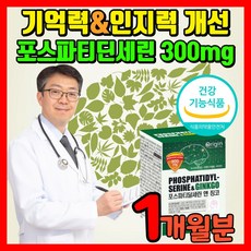 포스파디딜세린 식약처 인증 포스파티딜세린 징코 뇌영양제 레시틴 기억력 집중력 인지력 뇌기능 개선 포스타티딜세린 포스파피딜세린 포스파트디세린 포스타디딜세린 포스타트린 포스파딜세린