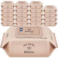 베베앙 오리지널 플러스 아기물티슈 캡형, 100매, 20팩