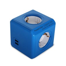 파워큐브 1250BW 멀티탭 2.0 오리지널 USB 블루, 1개