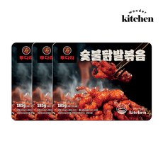 [원더키친] 투다리 숯불닭발볶음 3팩, 단품
