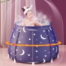 WNM238205항아리튜브욕조 접이식 욕조 1인용 반신욕 스파 헨리욕조, 1