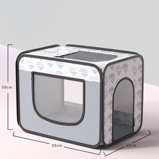 펫 드라이룸 건조기 대형견 강아지 애완 동물 건조 상자 가방 고양이 목욕 용품 헤어 드라이어 손질 드라이 룸 발, M Gray