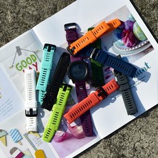 [국내배송]가민 스마트워치 시계줄 garmin 인스팅트 솔라 텍티컬 스트랩 전용 22mm 프리미엄, 2. 그레이