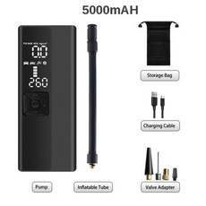 에어콤프레셔 공기압축기 콤프레샤 8000mAh 타이어 공기 주입기 펌프 전기 무선 휴대용 자동차 압축기 듀얼 디스플레이 오토바이 자전거 공, 한국, AP002E, AP002E