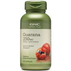 GNC 과라나 추출물 250mg 100캡슐 Guarana, 1개