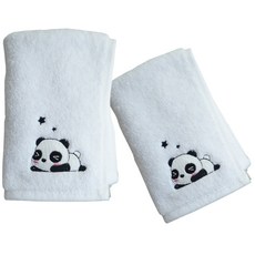 세맘스 어린이집 수건, 아기팬더, 2개입