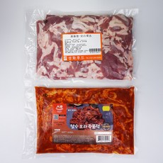달수 오리세트 (오리로스1kg+오리주물럭1kg) 국내산오리 당일제조 당일발송 생오리 슬라이스, 2개, 1kg