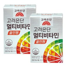 고려은단 멀티비타민 올인원 비타민 미네랄23종, 4달분