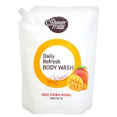 샤워메이트 리프레쉬 바디워시(망고) 2000ml 바디워시, 1개